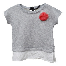 Vêtements pour enfants en gros filles T-shirt en coton